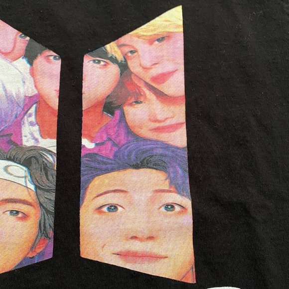 Suna BTS Army S Band Members Logo Graphic Tee T-Shirt Short Sleeve K-Pop Music - Picture 4 of 12